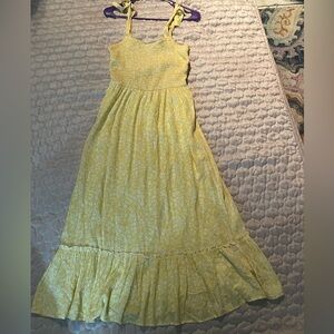 Womens Yellow Floral Sundress